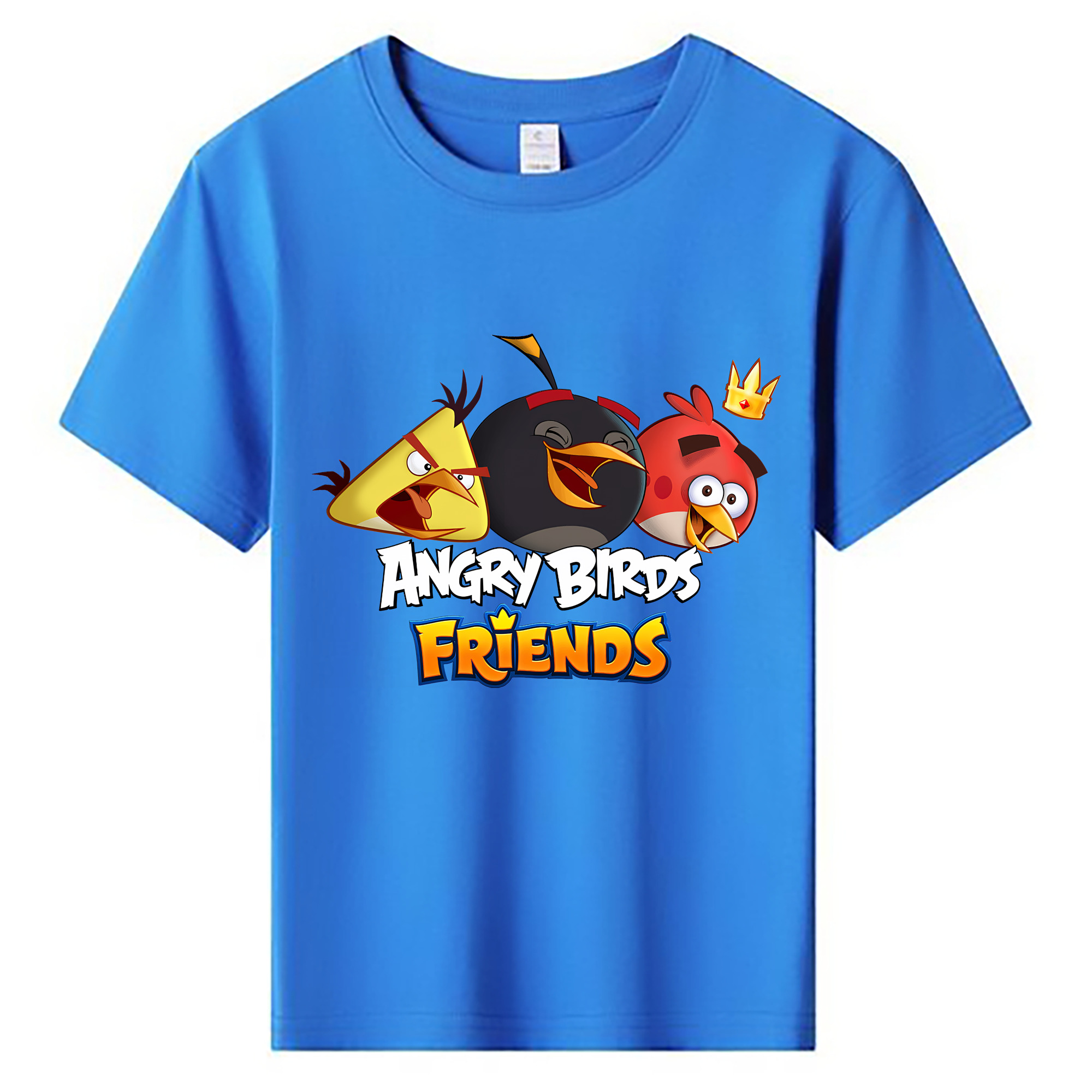 （画像用） Angry Birds アングリーバード 綿100％キッズTシャツ（フロントプリント）